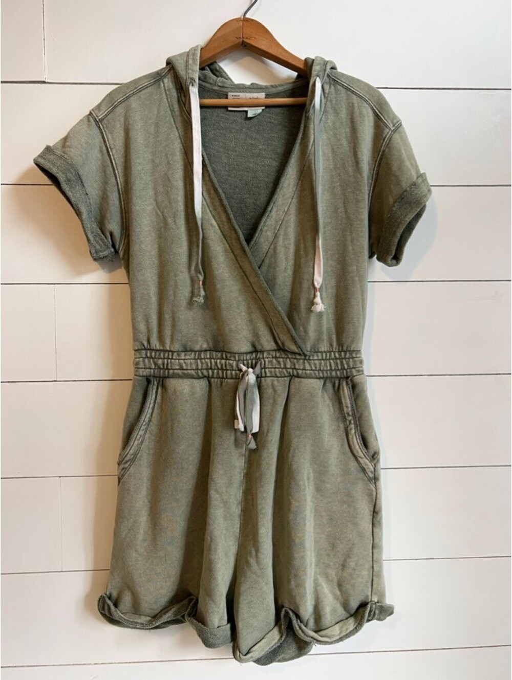 Saturday Sunday Kendall Hooded French Terry Romper Women's Size S Anthropologie